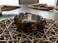 Crystal Ashtray--Tiger's Eye Crystal Ashtray